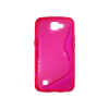 LG K4 - Gumiran ovitek (TPU) - roza-prosojen SLine