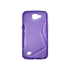 LG K4 - Gumiran ovitek (TPU) - vijolično-prosojen SLine