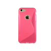 Apple iPhone 7/8 - Gumiran ovitek (TPU) - roza-prosojen SLine