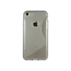 Apple iPhone 7/8 - Gumiran ovitek (TPU) - sivo-prosojen SLine