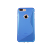 Apple iPhone 7 Plus/8 Plus - Gumiran ovitek (TPU) - modro-prosojen SLine