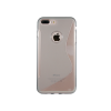 Apple iPhone 7 Plus/8 Plus - Gumiran ovitek (TPU) - sivo-prosojen SLine