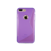 Apple iPhone 7 Plus/8 Plus - Gumiran ovitek (TPU) - vijolično-prosojen SLine