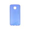 Motorola Moto Z Play - Gumiran ovitek (TPU) - modro-prosojen SLine