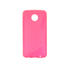 Motorola Moto Z Play - Gumiran ovitek (TPU) - roza-prosojen SLine