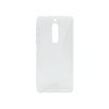Nokia 5 - Gumiran ovitek (TPU) - belo-prosojen SLine