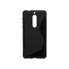 Nokia 5 - Gumiran ovitek (TPU) - črn SLine
