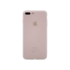 Apple iPhone 7/8 Plus - Gumiran ovitek (TPU) - belo-prosojen MATT