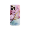 Apple iPhone 13 Pro - Gumiran ovitek (TPUP) - Marble - roza-zlat