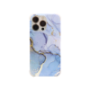 Apple iPhone 13 Pro - Gumiran ovitek (TPUP) - Marble - modro-zlat
