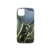 Apple iPhone 13 - Gumiran ovitek (TPUP) - Marble - zeleno-zlat