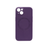 Apple iPhone 14 - Usnjen magnetni ovitek (Leather Magnetic) - vijoličen