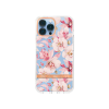 Apple iPhone 15 Pro - Gumiran ovitek (TPUP) - Flowers - roza