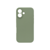 Apple iPhone 16 - Silikonski ovitek (liquid silicone) - N-Soft - Patina / Sivo zelena
