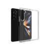 Samsung Galaxy Z Fold 7 5G - Gumiran ovitek (TPU+PC) - prozoren svetleč