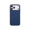 Apple iPhone 17 Pro - Silikonski ovitek (liquid silicone) - Soft - Midnight Blue / Temno modra