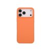 Apple iPhone 17 Pro - Silikonski ovitek (liquid silicone) - Soft - Nectarine / Oranžna