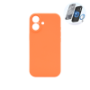 Apple iPhone 17 - Silikonski ovitek (liquid silicone) - N-Soft Magnetic - Orange / Oranžna