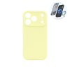 Apple iPhone 17 Pro - Silikonski ovitek (liquid silicone) - N-Soft Magnetic - Custard / Pastelno Rumena