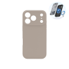 Apple iPhone 17 Pro - Silikonski ovitek (liquid silicone) - N-Soft Magnetic - Titanium original / Siva