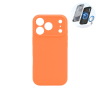 Apple iPhone 17 Pro - Silikonski ovitek (liquid silicone) - N-Soft Magnetic - Orange / Oranžna