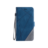 Honor 600 Smart - Preklopna torbica (WLGO-Lines) - modra
