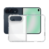 Apple iPhone Duo - Gumiran ovitek (TPU+PC) - prozoren svetleč