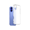 Apple iPhone 16 - Gumiran ovitek (TPU) z zaščito okoli kamere - prozoren svetleč