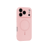Apple iPhone 18 Pro - Gumiran magnetni ovitek (TPU Magnetic Pastel) - roza
