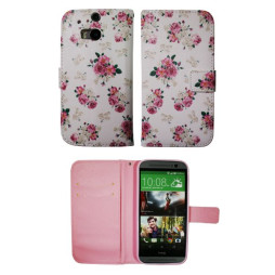 HTC One M8 - Preklopna torbica (WLGP) - Flowers