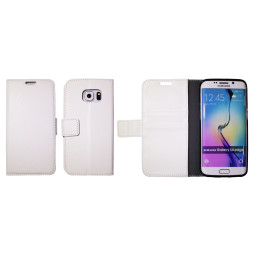 Samsung Galaxy S6 Edge - Preklopna torbica (WLG) - bela
