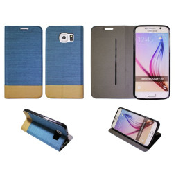 Samsung Galaxy S6 - Preklopna torbica (67G) - svetlo modra