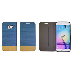Samsung Galaxy S6 Edge - Preklopna torbica (67G) - svetlo modra