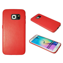 Samsung Galaxy S6 Edge - Okrasni pokrovček (43A) - rdeč