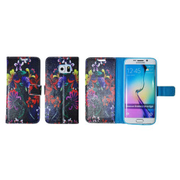 Samsung Galaxy S6 Edge - Preklopna torbica (WLGP) - Black garden