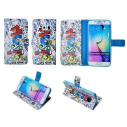 Samsung Galaxy S6 Edge - Preklopna torbica (WLGP) - Music