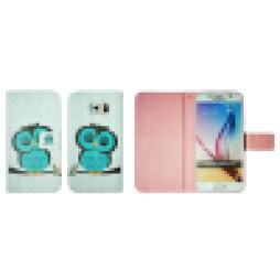 Samsung Galaxy S6 - Preklopna torbica (WLGP) - Blue owl
