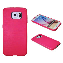 Samsung Galaxy S6 - Gumiran ovitek (08) - roza
