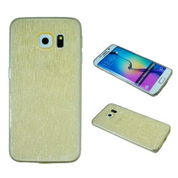 Samsung Galaxy S6 Edge - Gumiran ovitek (21B) - zlat