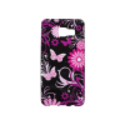 Samsung Galaxy A3 (2016) - Gumiran ovitek (TPUP) - Pinky flowers dark