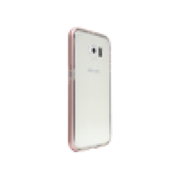 Samsung Galaxy S6 - Gumiran ovitek (TPU+ALU) - roza