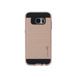 Samsung Galaxy S7 Edge - Gumiran ovitek (ARM-01) - roza-zlat