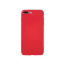 Apple iPhone 7/8 Plus - Gumiran ovitek (TPU) - rdeč MATT
