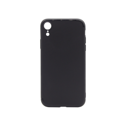 Apple iPhone XR - Gumiran ovitek (TPU) - črn MATT