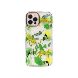 Apple iPhone 12/ 12 Pro - Gumiran ovitek (TPUP) - Jungle Fun