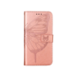 Samsung Galaxy S21 FE - Preklopna torbica (WLGO-Butterfly) - roza-zlata