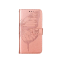 Samsung Galaxy S24 - Preklopna torbica (WLGO-Butterfly) - roza-zlata