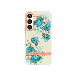 Samsung Galaxy S24 - Gumiran ovitek (TPUP) - Flowers - moder
