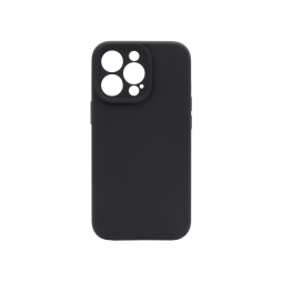 Apple iPhone 15 Pro Max - Silikonski ovitek (liquid silicone) - N-Soft - Midnight black / Črna