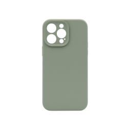 Apple iPhone 15 Pro Max - Silikonski ovitek (liquid silicone) - N-Soft - Patina / Sivo zelena